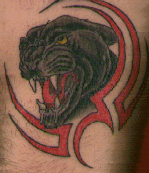 Mike's Black Panther Tattoo
