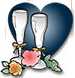 champagne glasses